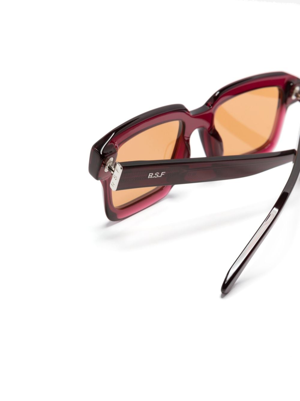 Shop Retrosuperfuture Giardino Rectangle-frame Sunglasses In Violett