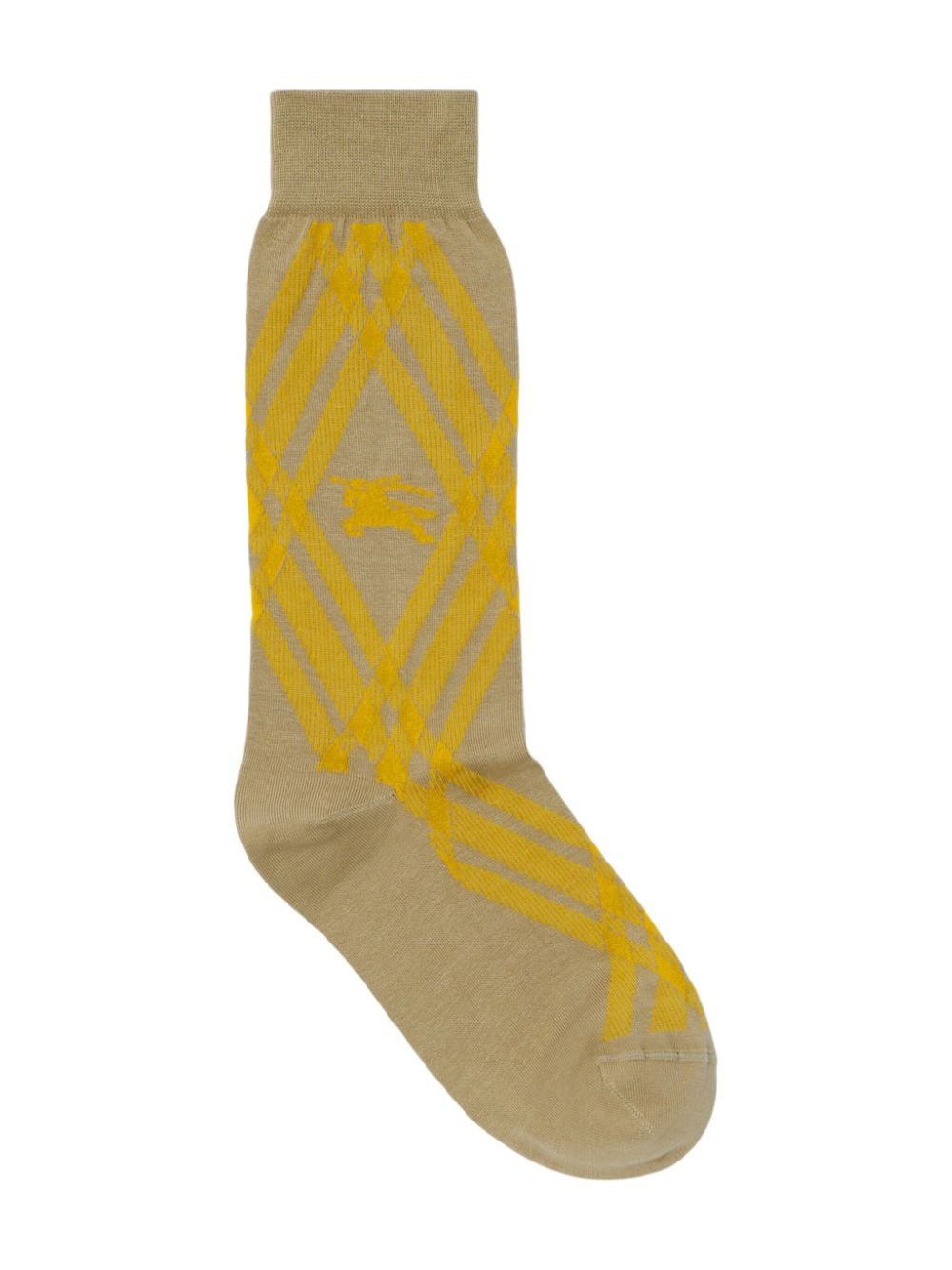 Shop Burberry Equestrian Knight Cotton-blend Socks In Brown