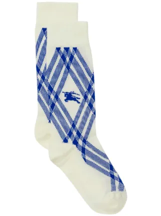 Burberry Equestrian Knight cotton blend Socks White FARFETCH