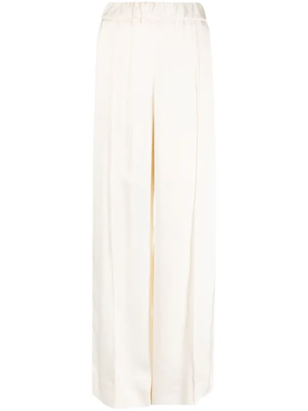 JILSANDER センタープレス ワイド トラウザー Jil Sander センタープレス イージーパンツ | ニュートラル | FARFETCH JP