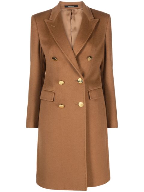 Tagliatore double-breasted cashmere coat Women