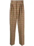Kenzo checkered pleated tailored trousers - Neutrals