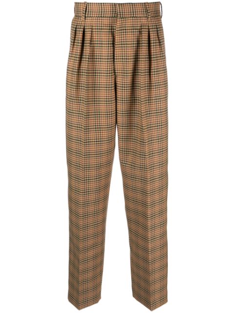 Kenzo checkered pleated tailored trousers Men