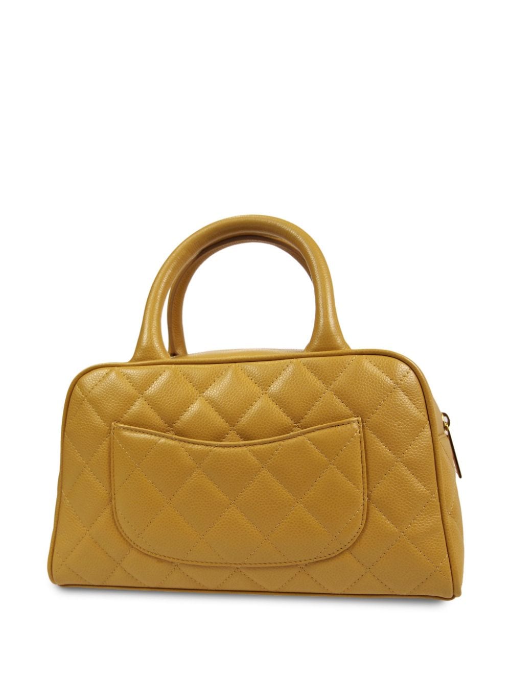 CHANEL Pre-Owned 2003 CC diamond-quilted Bowling Bag - Farfetch