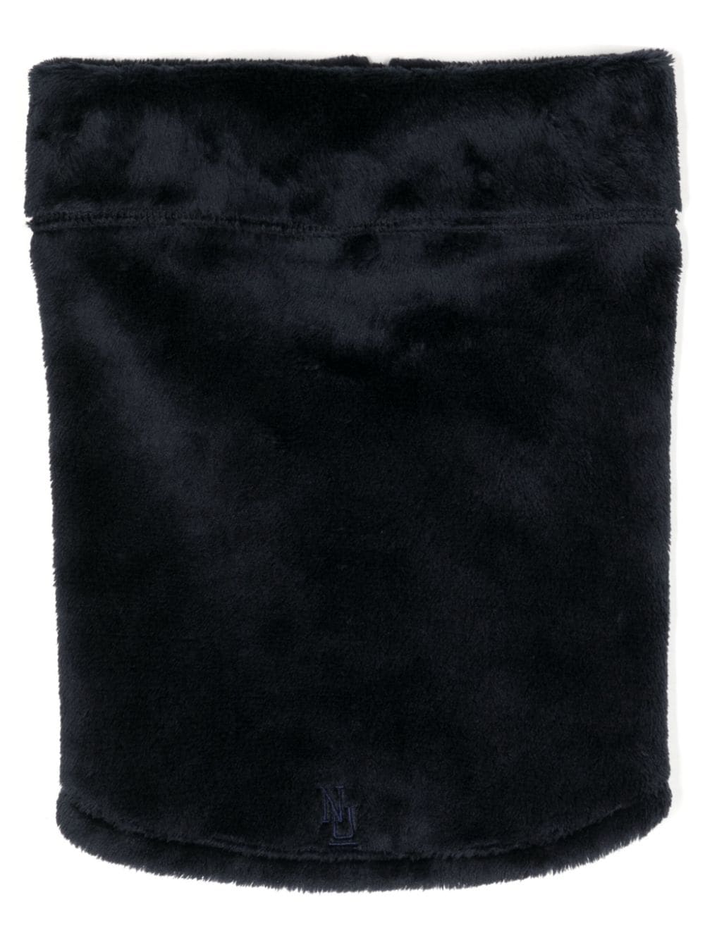 Undercover Logo-embroidered Fleece-texture Scarf In Blue
