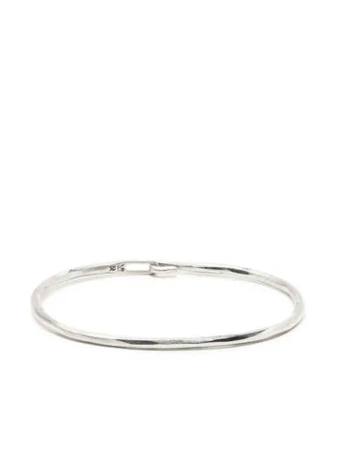 WERKSTATT:MÜNCHEN M2640 hammered-effect silver bangle