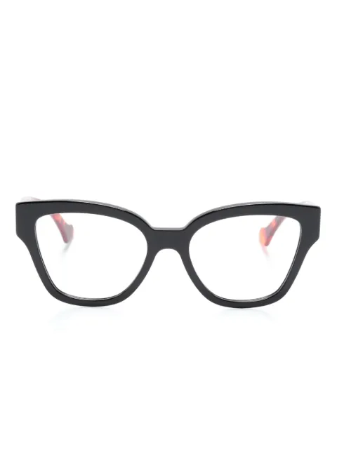 Gucci Eyewear lentes Double G con armazón rectangular 