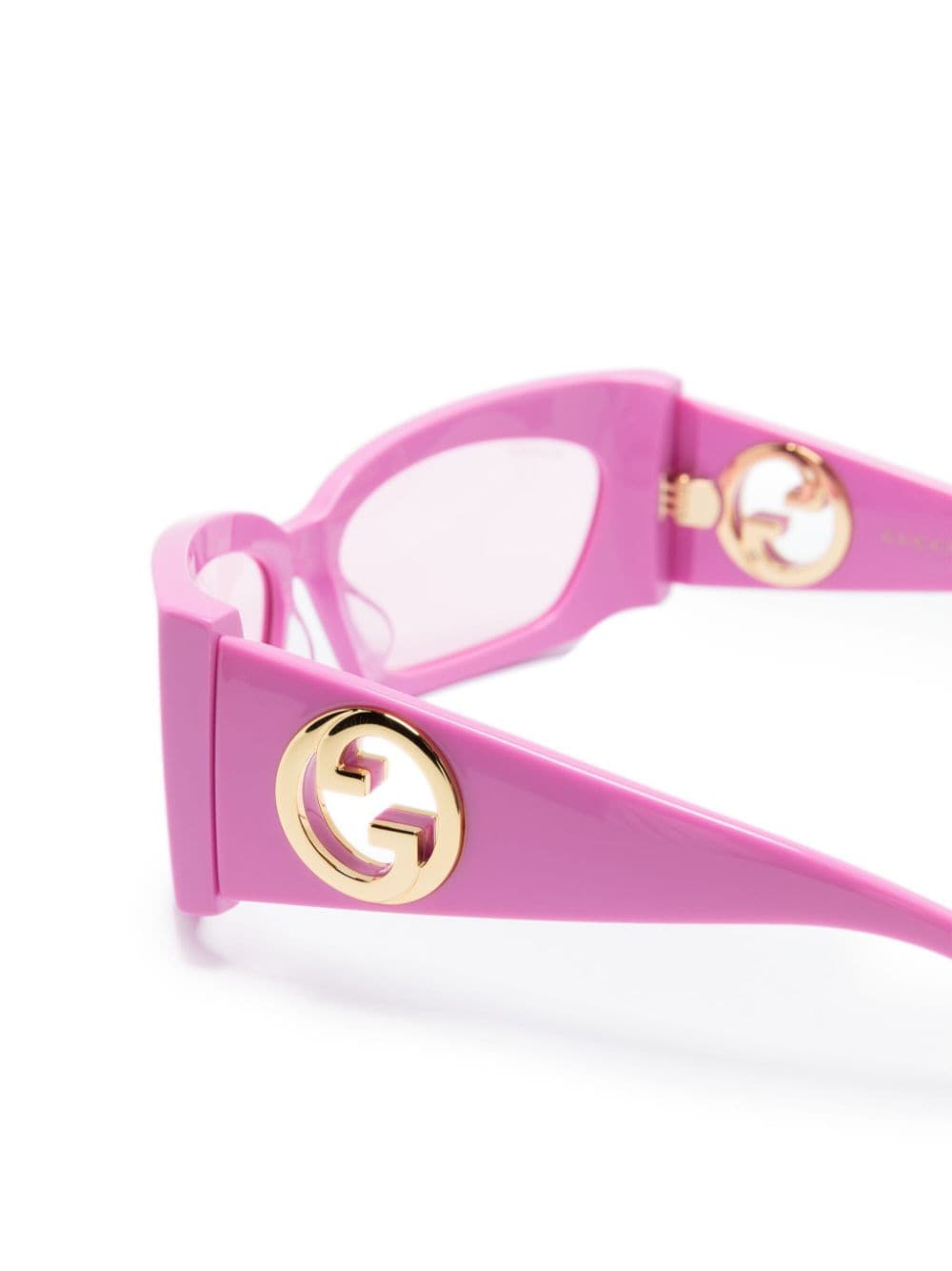 Shop Gucci Geometric-frame Tinted Sunglasses In Pink