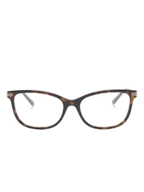 Gucci Eyewear lentes con armazón cat eye estilo carey