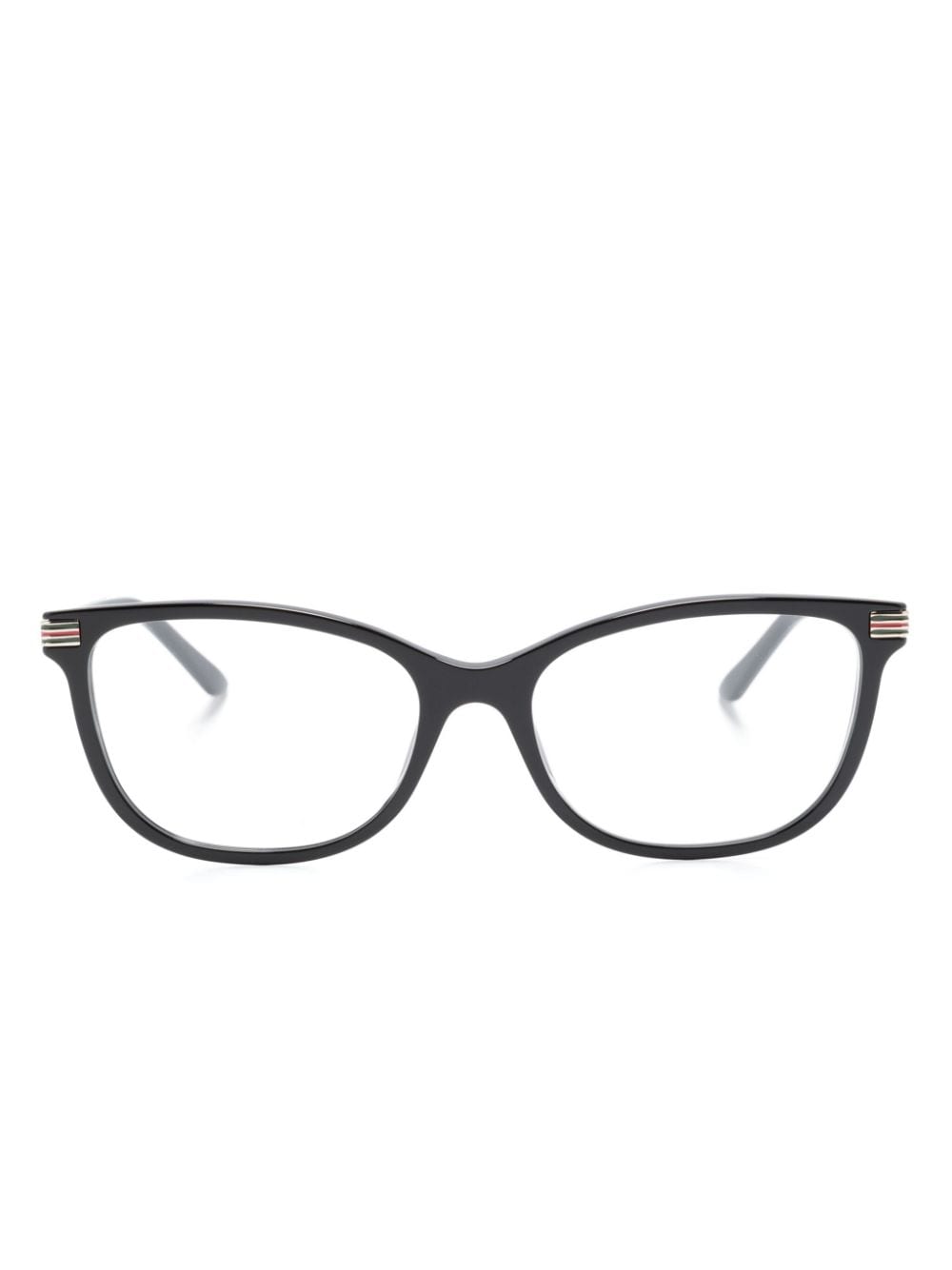 Gucci Butterfly-frame Clear Glasses In Black