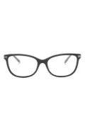 Gucci Eyewear butterfly-frame clear glasses - Black