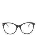 Gucci Eyewear butterfly-frame clear glasses - Black