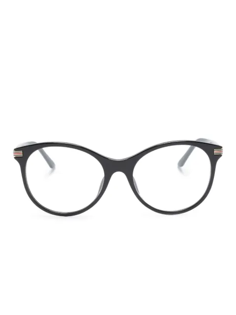 Gucci Eyewear butterfly-frame clear glasses