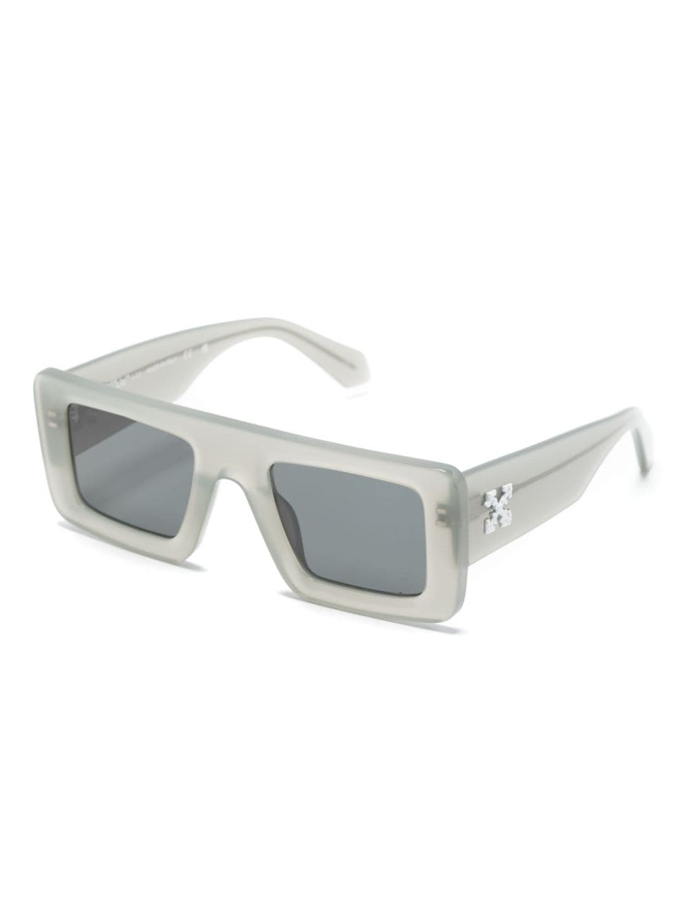 Shop Off-white Seattle Rectangle-frame Sunglasses In 灰色