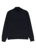 Fay Kids roll-neck knitted jumper - Blue