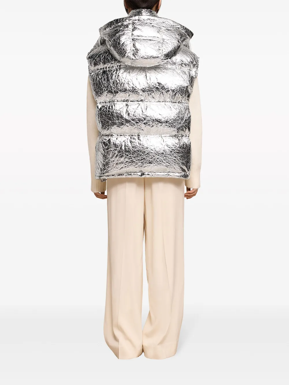 ACE)新品AMI PARISダウンベスト2024 AMI Paris Ami De Coeur ダウンベスト | シルバートーン