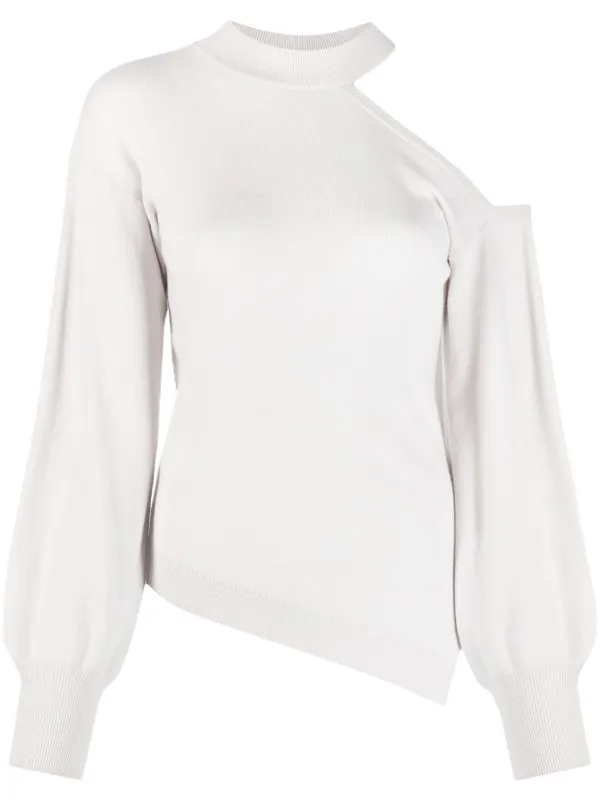 IRO Asymmetrische Trui Beige FARFETCH NL