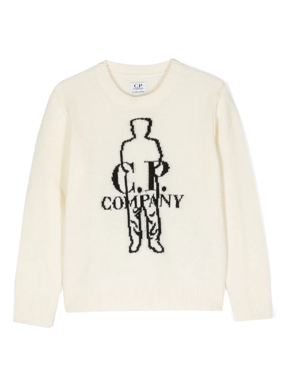 C.P. Company Kids Intarsia trui Beige