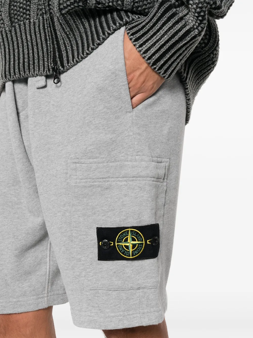 grey stone island shorts