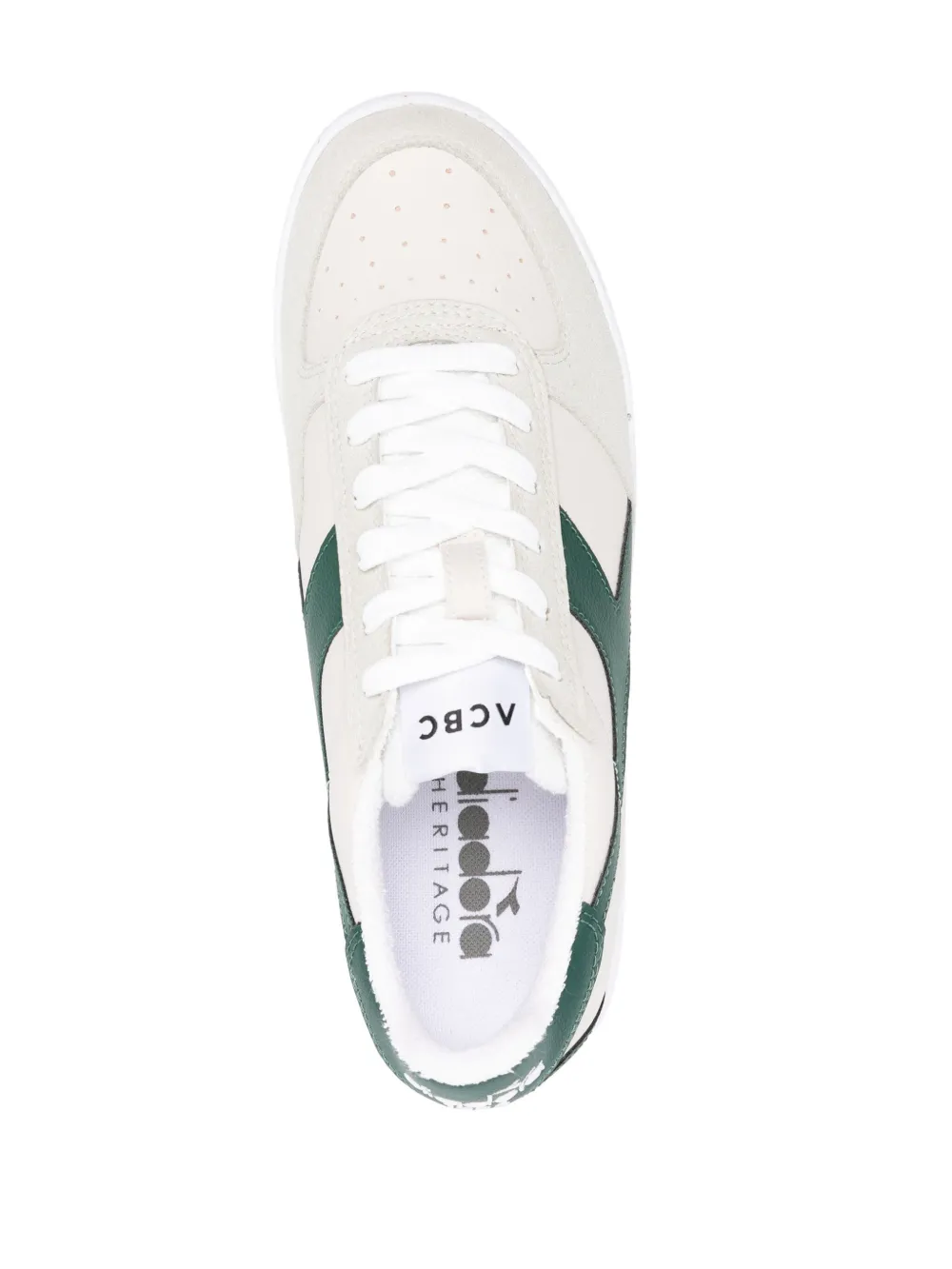 Diadora B.Elite ACBC panelled leather sneakers Neutrals