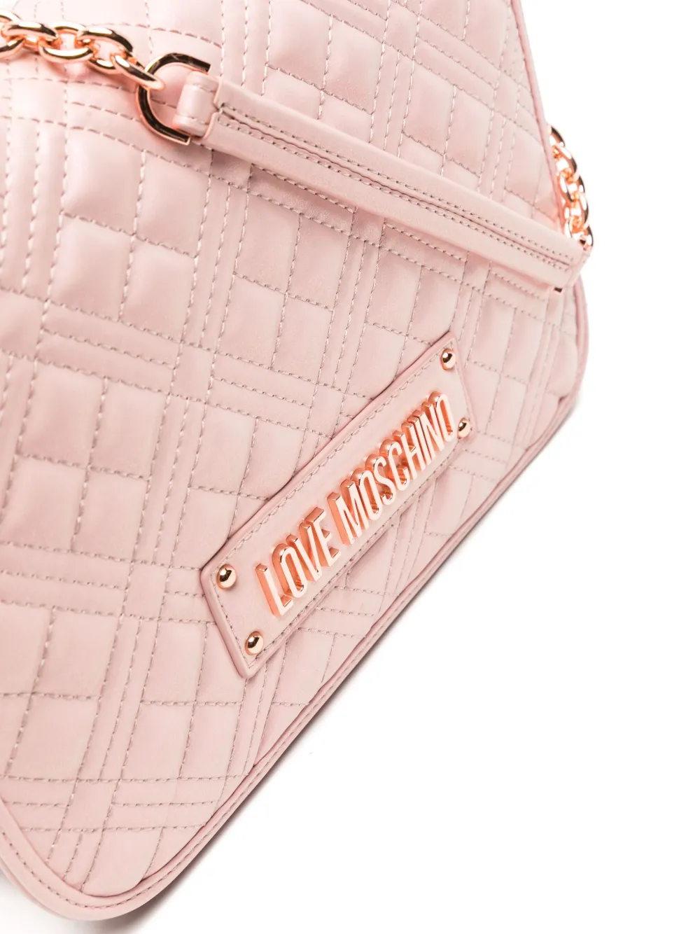 Love Moschino Schoudertas met logoplakkaat Roze