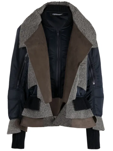 Undercover patchwork  zip-up bomber jacket