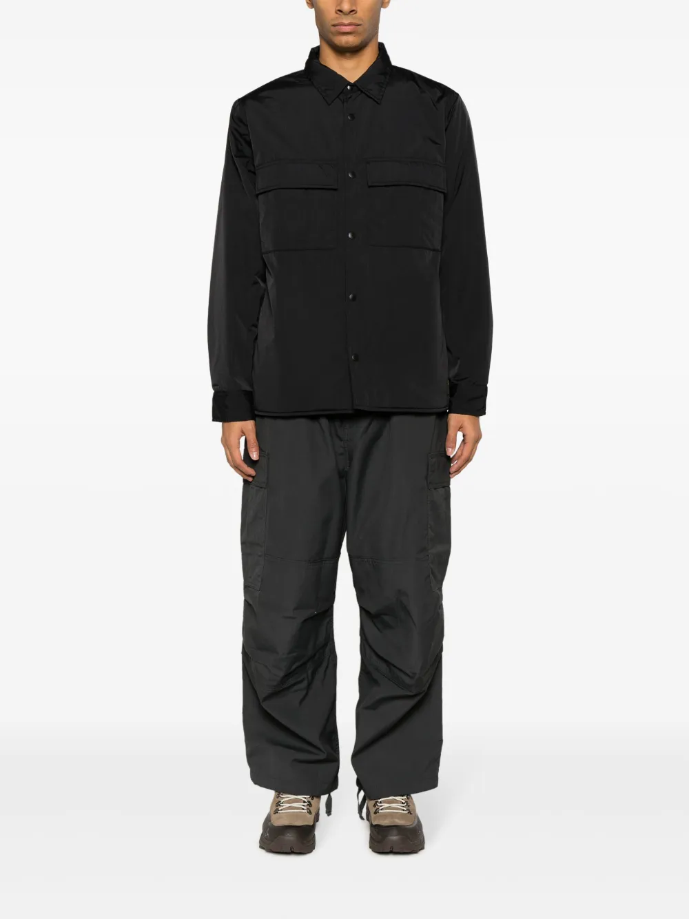 Carhartt WIP Fresno ripstop shirt jacket - Zwart