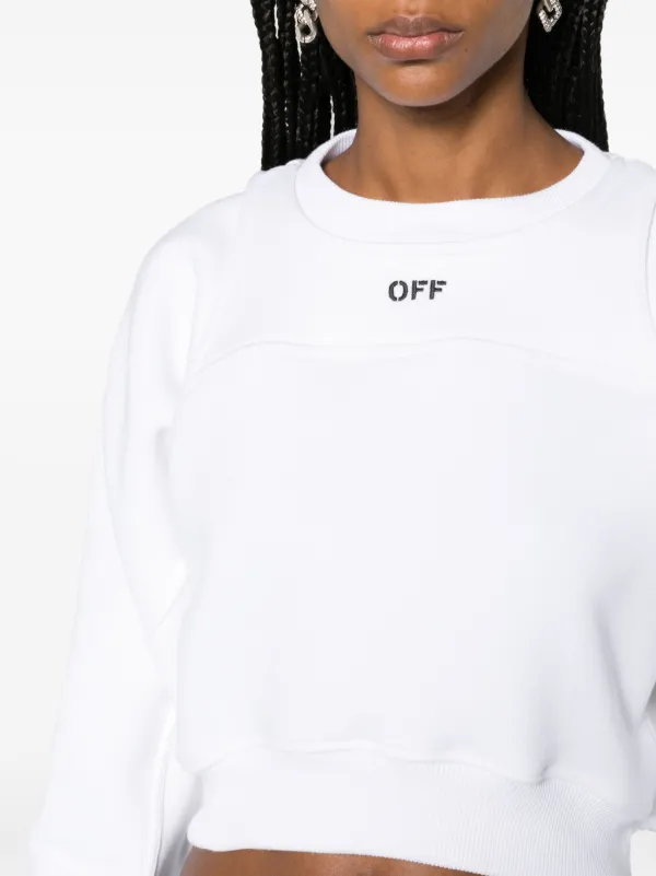 Off white cropped sweatshirt 2025