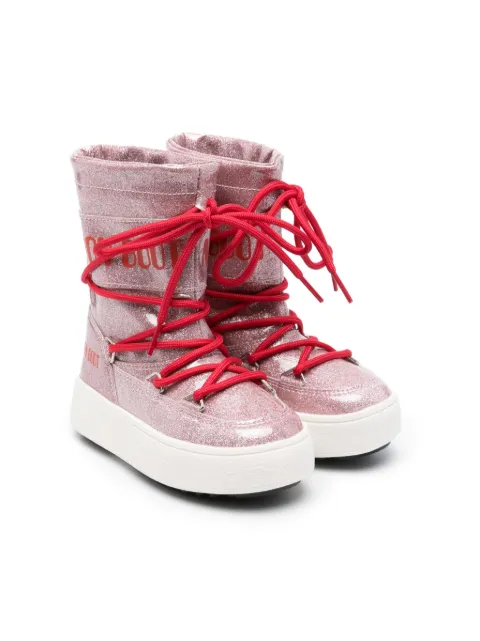Moon Boot Kids Icon glitter boots