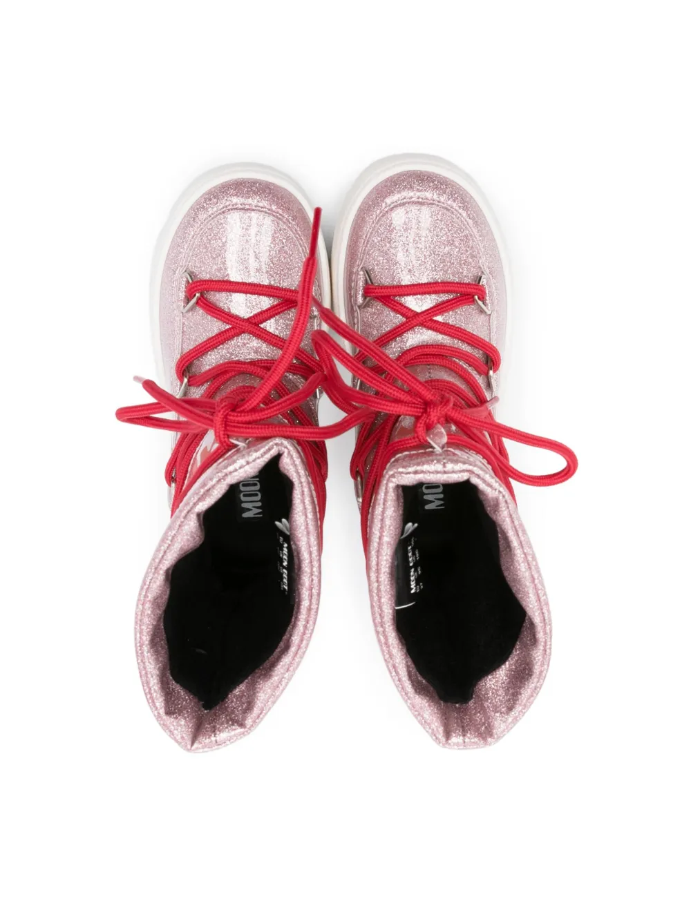 Moon Boot Kids Icon laarzen met glitters Roze
