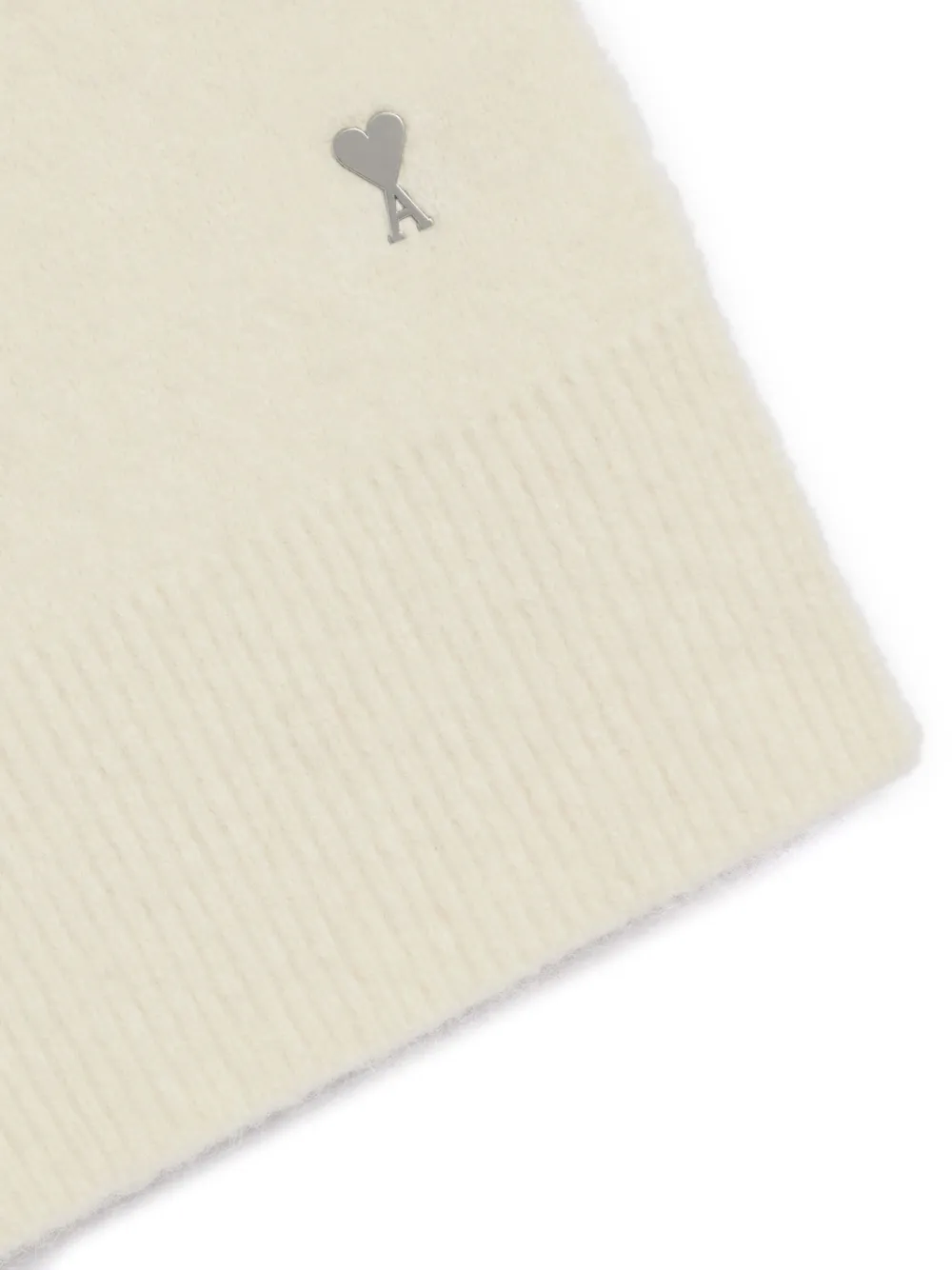 AMI Paris Wollen sjaal - Beige