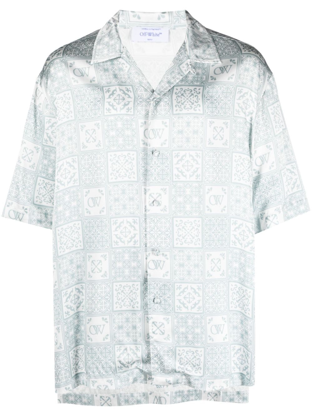 Off-White Overhemd met Arrowsprint Wit