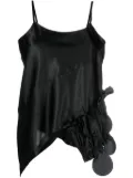 Comme Des Garçons Comme Des Garçons satin asymmetric top - Black