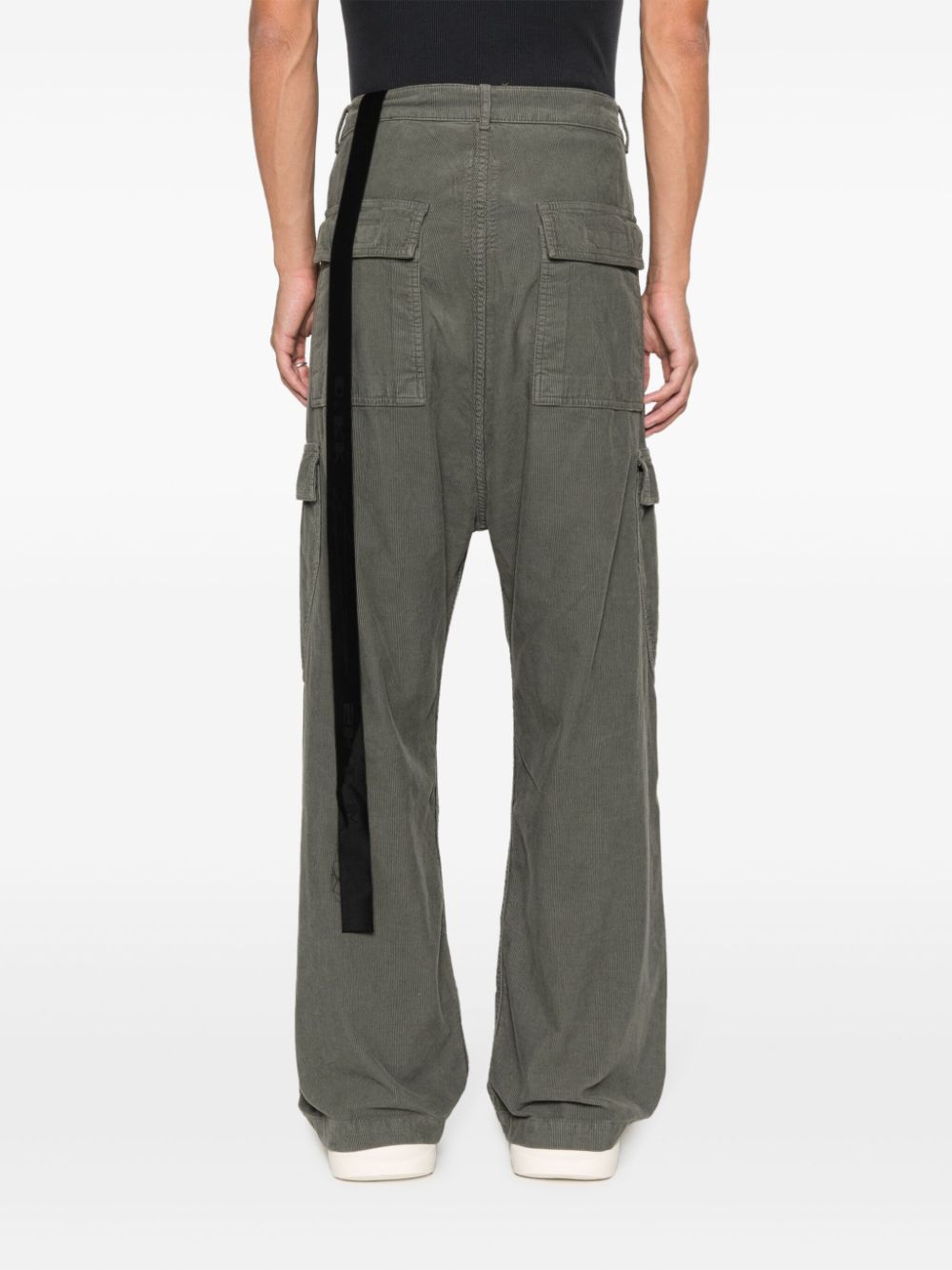 Rick Owens DRKSHDW Ribfluwelen broek Grijs