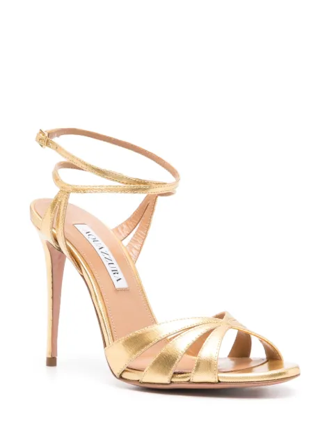 Aquazzura Siren 105mm leather sandals SRIHIGS0MLRCA0 - 1