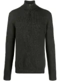 Roberto Collina half-zip ribbed-knit jumper - Grey