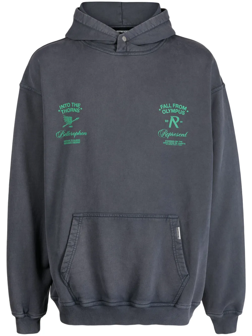Represent Hoodie met print Blauw
