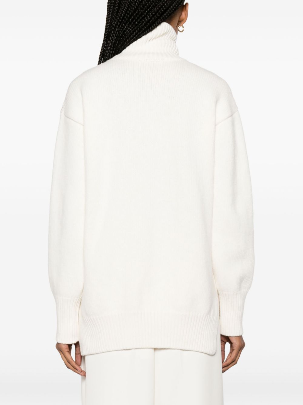 Off-White Boiled Logo-applique wool jumper Women