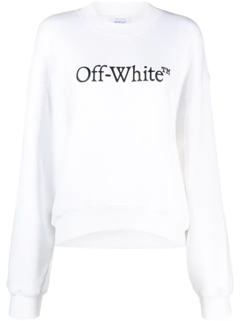 Off-White سويت شيرت 'بوكيش' قطن بطبعة شعار الماركة