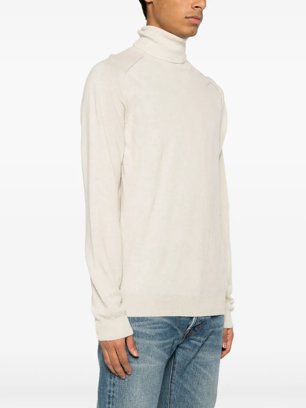 Roberto Collina Fijngebreide coltrui Beige