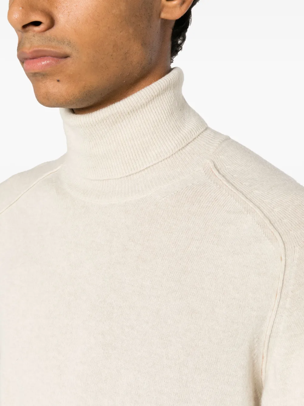 Roberto Collina Fijngebreide coltrui Beige