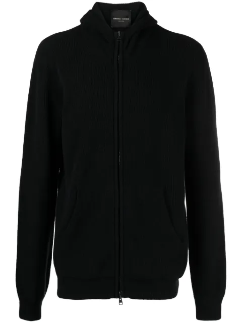 Roberto Collina fine-ribbed bomber jacket