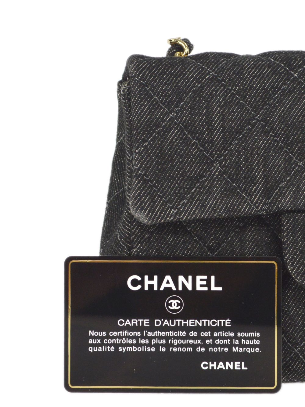 CHANEL 1998 mini Classic Flap denim shoulder bag Women