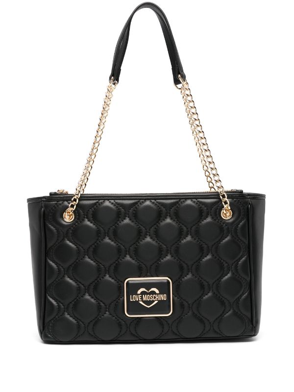 Love Moschino logo-plaque Shoulder Bag - Farfetch