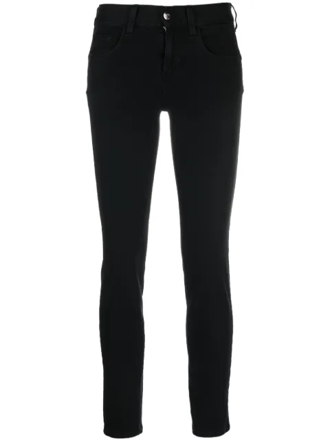 LIU JO logo-patch cotton-blend skinny jeans 