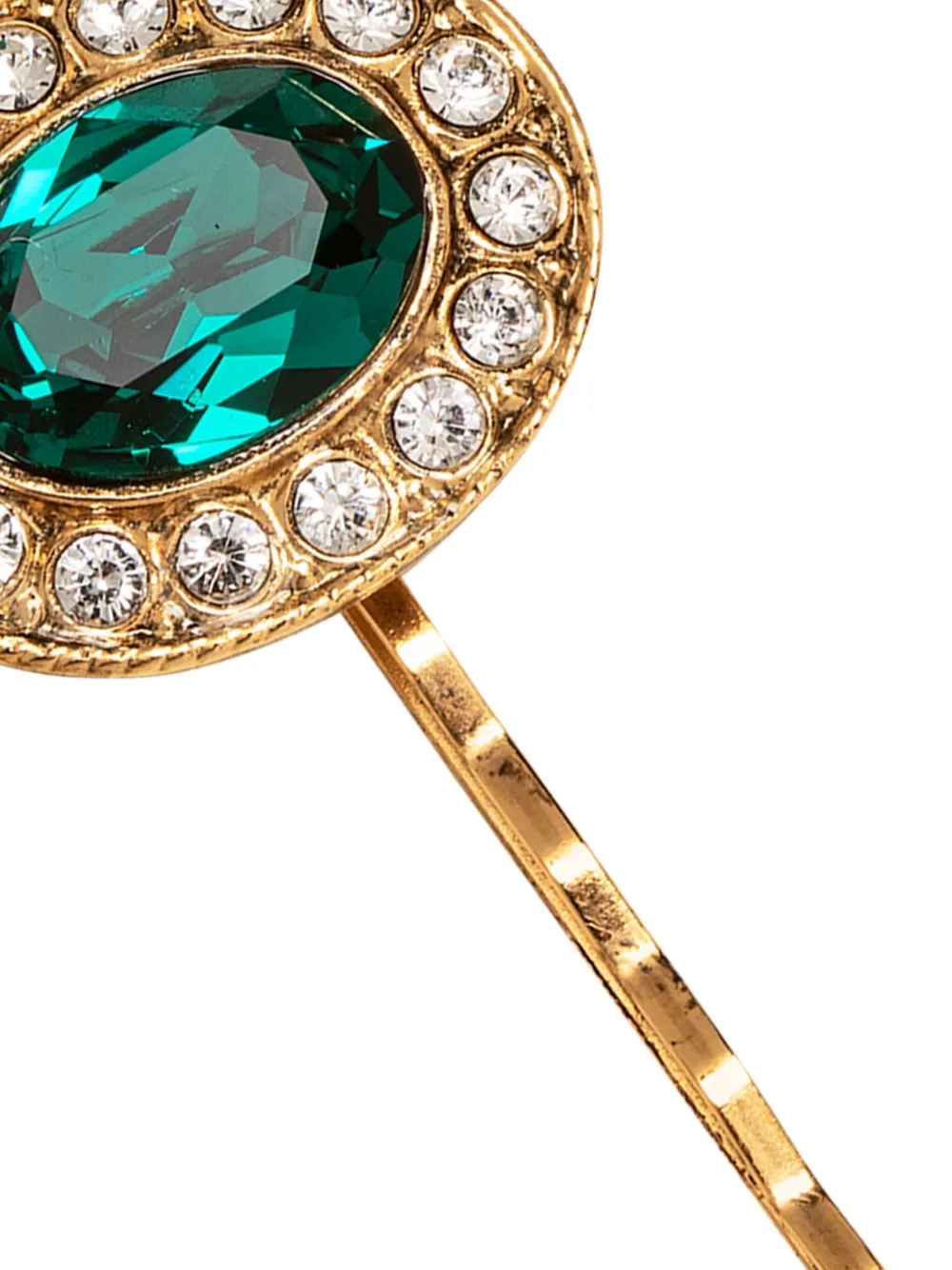 Jennifer Behr Sloane crystal embellished hair slide - Goud