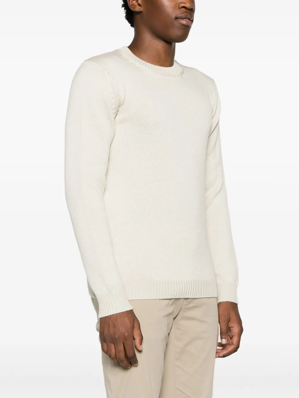 Roberto Collina Fijngebreide trui Beige