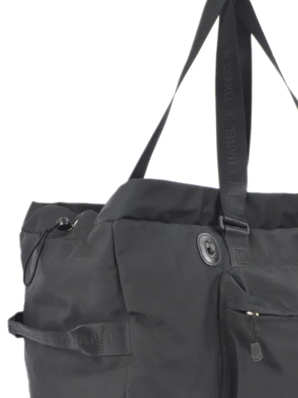 CHANEL Pre-Owned 2003 スポーツライン ダッフルバッグ | ブラック