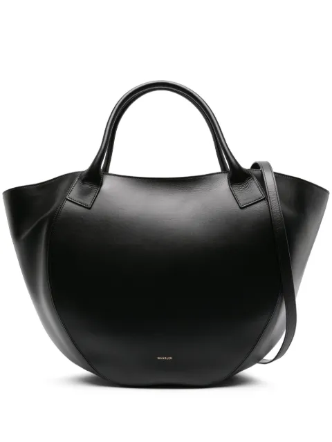 Wandler Mia logo-print leather tote bag