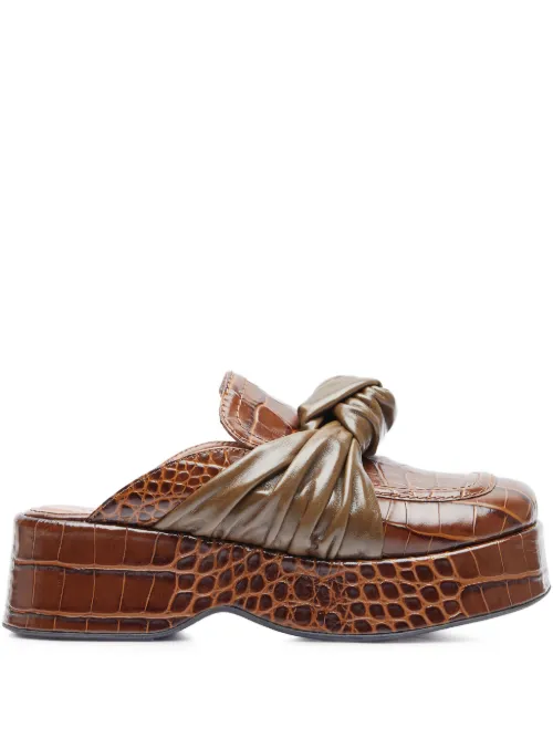 Rejina Pyo mules en cuir - Marron - Rejina Pyo - Modalova